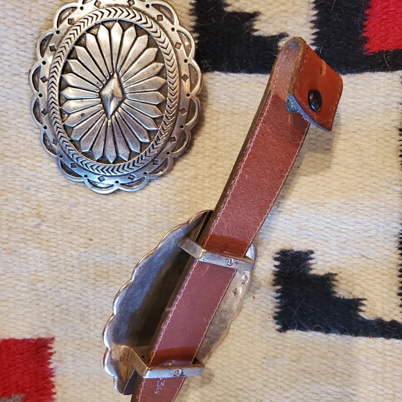 Vintage Nocona Western Concho Belt - Picture 7 of 11